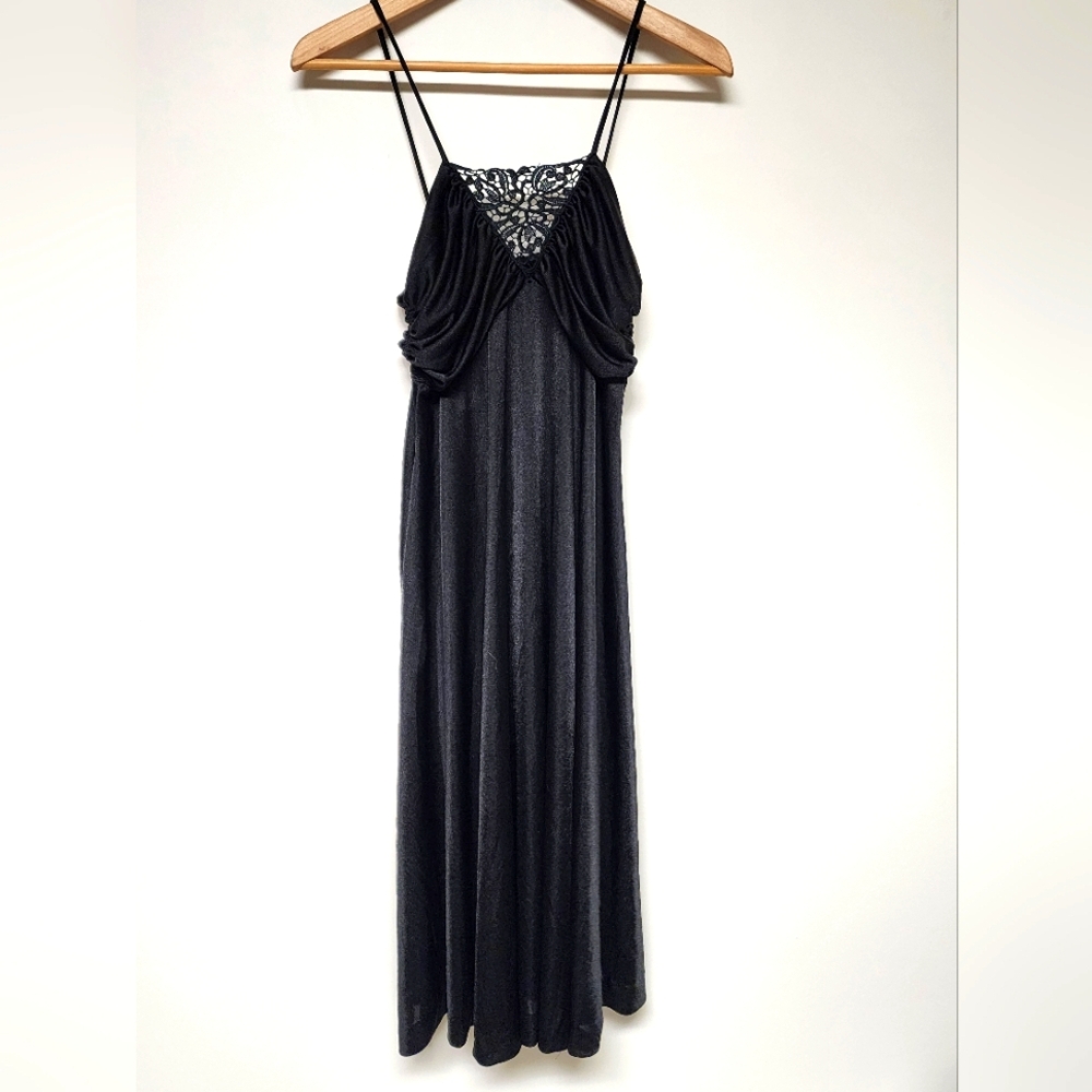 Vintage Goth Witchy Dress/Nightgown Lace Whimsy Cosplay Flapper Halloween